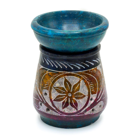 Small Flower Soapstone Wax Melt Burner - Ettovi Candle Company