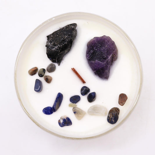 Solar Plexus Chakra Crystal Candle - Ettovi Candle Company