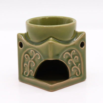 Square Buddha Wax Melt Burner – Light Jade - Ettovi Candle Company
