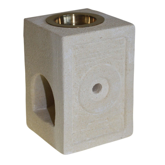 Square Moorish Sandstone Wax Melt Burner - Ettovi Candle Company