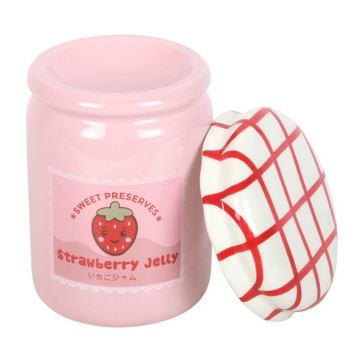 Strawberry Jelly Jar Novelty Wax Melt Burner - Ettovi Candle Company