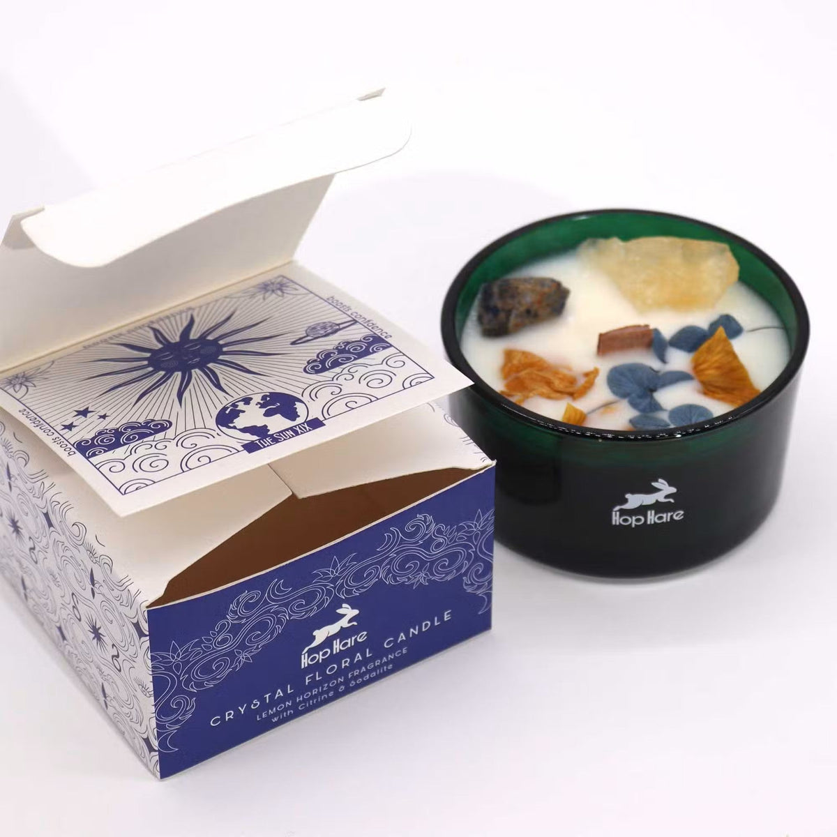 The Sun Tarot Hop Hare Candle - Ettovi Candle Company