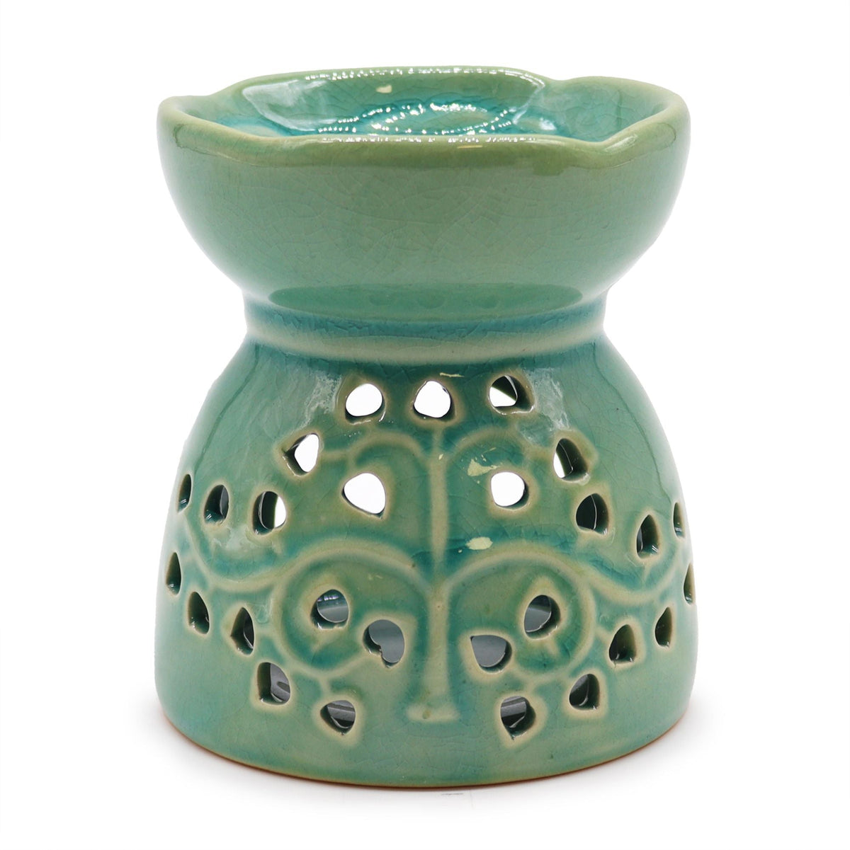 Tree of Life Wax Melt Burner – Blue - Ettovi Candle Company