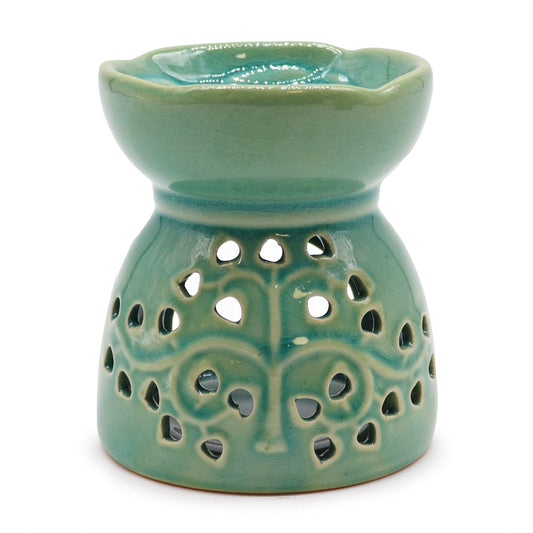 Tree of Life Wax Melt Burner – Blue - Ettovi Candle Company