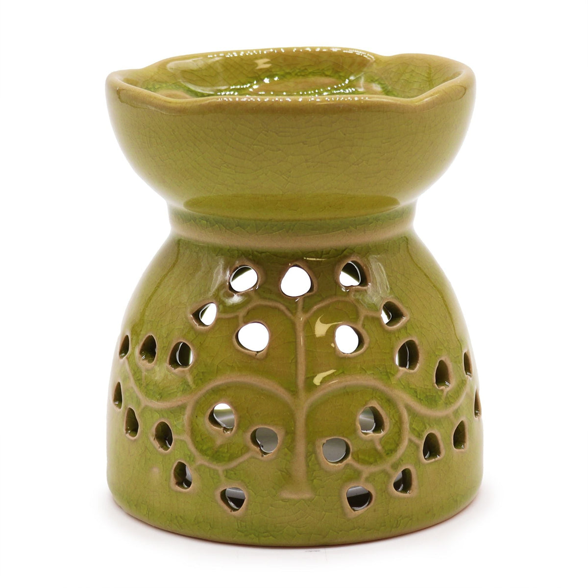 Tree of Life Wax Melt Burner – Lime - Ettovi Candle Company