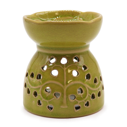 Tree of Life Wax Melt Burner – Lime - Ettovi Candle Company