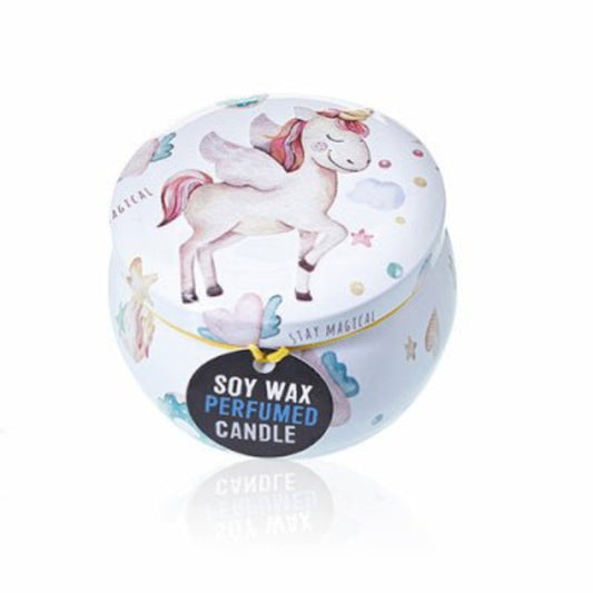 Unicorns Art Tin Candle – Three Tin Designs - Ettovi Candle Company