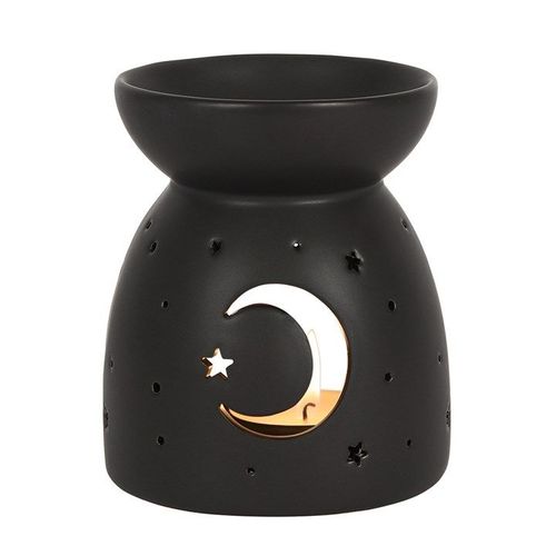 Black Mystical Moon Cut Out Oil and Wax Warmer