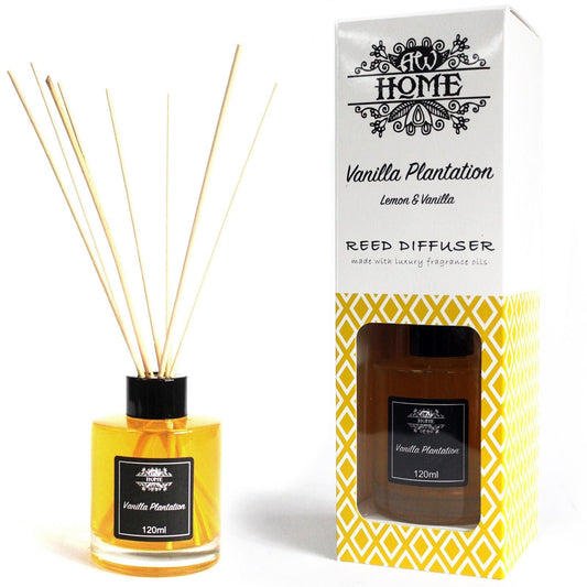 Vanilla Plantation Scented Reed Diffuser – 120ml - Ettovi Candle Company